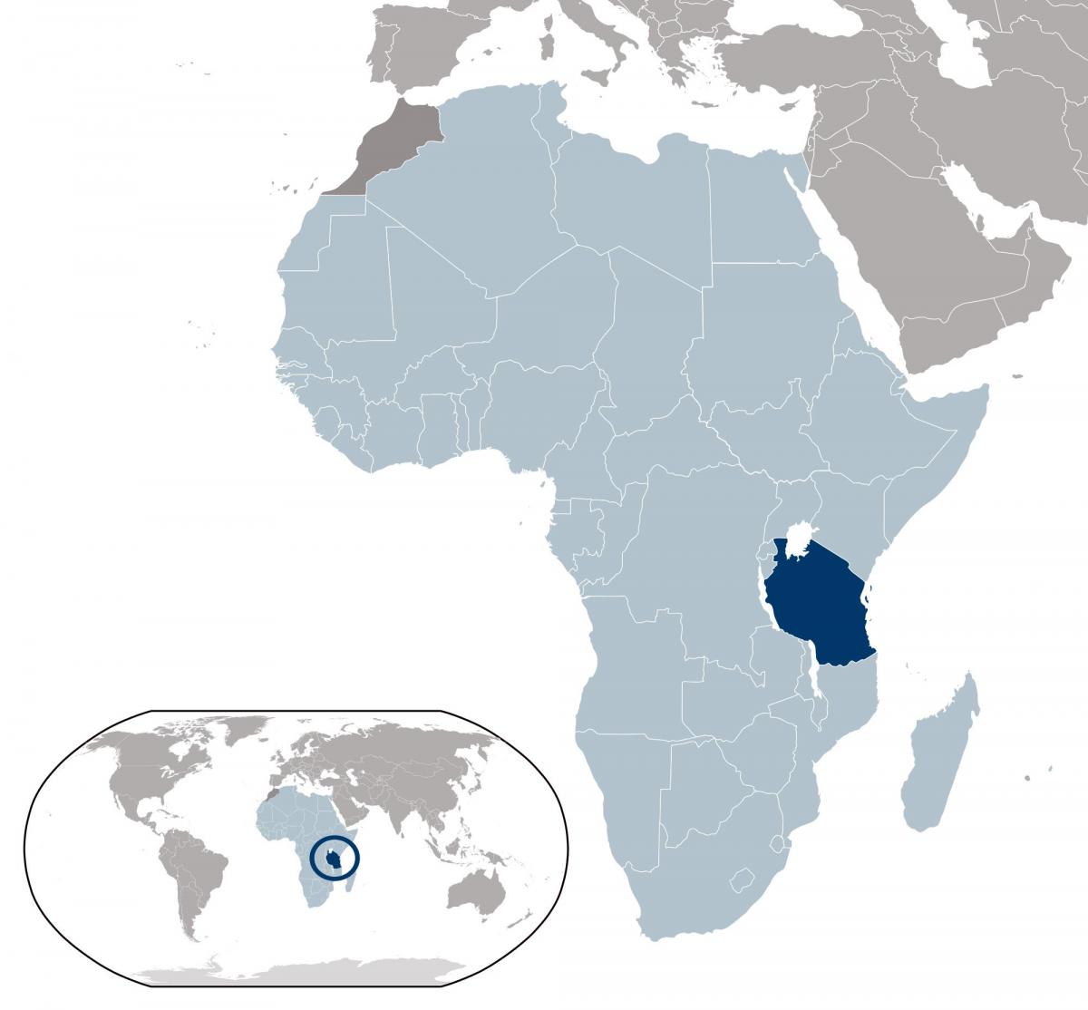 carte de localisation de la tanzanie