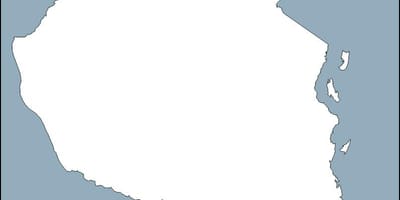 Carte de la tanzanie contour