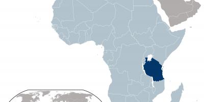 Carte de localisation de la tanzanie
